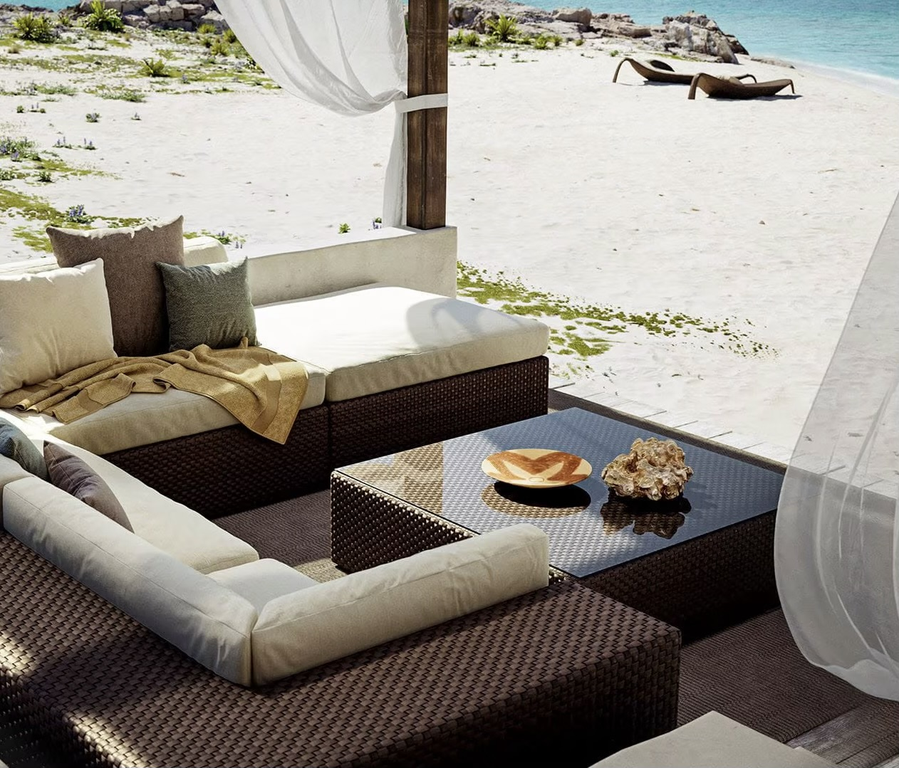 Dedon Modular Lounge Pieces Provide Unlimited Versatile Seating Arrangement To Fit & Enhance Your Outdoor Living Spaces!
