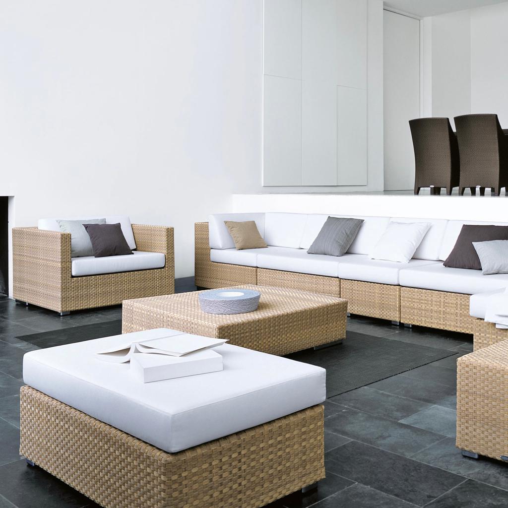 Dedon Modular Lounge Pieces Provide Unlimited Versatile Seating Arrangement To Fit & Enhance Your Outdoor Living Spaces!